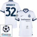 Inter Milan Dimarco 32 Away 2024/25 Patches UCL UEFA Foundation (Official Printing)