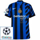 Inter Milan Dimarco 32 Home 2024/25 Patches UCL UEFA Foundation (Official Printing)