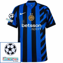 Inter Milan Dimarco 32 Home 2024/25 Patches UCL UEFA Foundation (Official Printing)