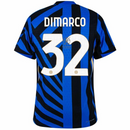 Inter Milan Dimarco 32 Home 2024/25 Patches UCL UEFA Foundation (Official Printing)