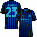 Inter Milan Home Barella 23 Home Fan Jersey 2025/26
