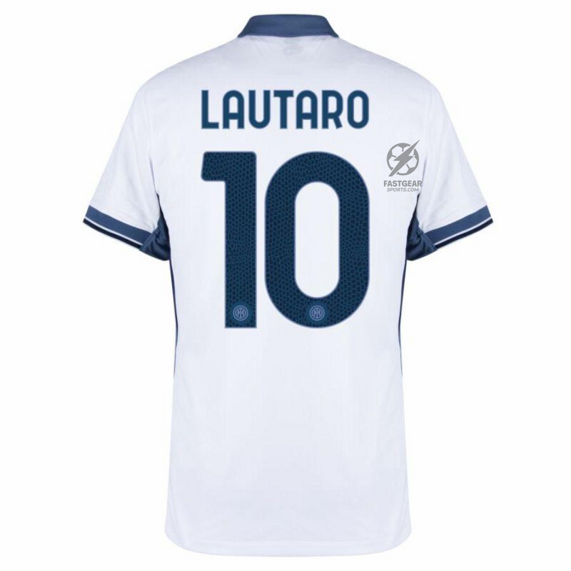 Inter Milan Lautaro 10 Away 2024/25 Patches UCL UEFA Foundation (Official Printing)