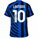 Inter Milan Lautaro 10 Home 2024/25 Patches UCL UEFA Foundation (Official Printing)