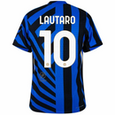 Inter Milan Lautaro 10 Home 2024/25 Patches UCL UEFA Foundation (Official Printing)