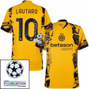 Inter Milan Lautaro 10 Third 2024/25 Patches UCL UEFA Foundation (Official Printing)