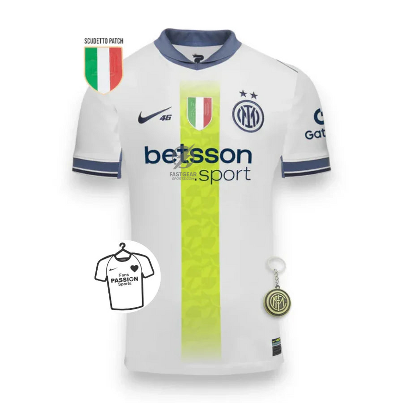 Inter Milan Rossi 46 Away Fan Jersey 2025/26 Special Edition Valentino Patch