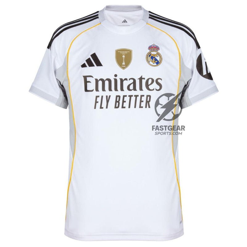 Real Madrid Home Bellingham 5 Fan Jersey 2025/26 FIFA Intercontinental Champions Patch
