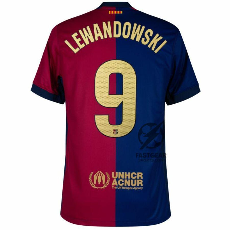 Barcelona Home 2024/25 Patches UCL UEFA Foundation (Official Printing)