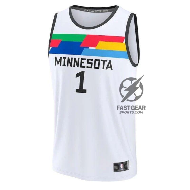 Anthony Edwards Minnesota Timberwolves Unisex 2023 Fastbreak NBA Jersey - City Edition - White