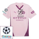 Girona Third 2024/25 Patches UCL UEFA Foundation (Official Printing)