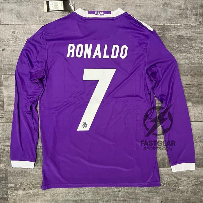 Retro Real Madrid Long-sleeve Away Jersey 2016/17