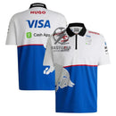 RB Vcarb F1 Team Hugo Boss Quarter-Zip Polo - Royal/White Formula 1 F1 Formula One