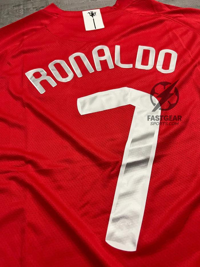 Retro Manchester United Long-sleeve Home Jersey 2007/08