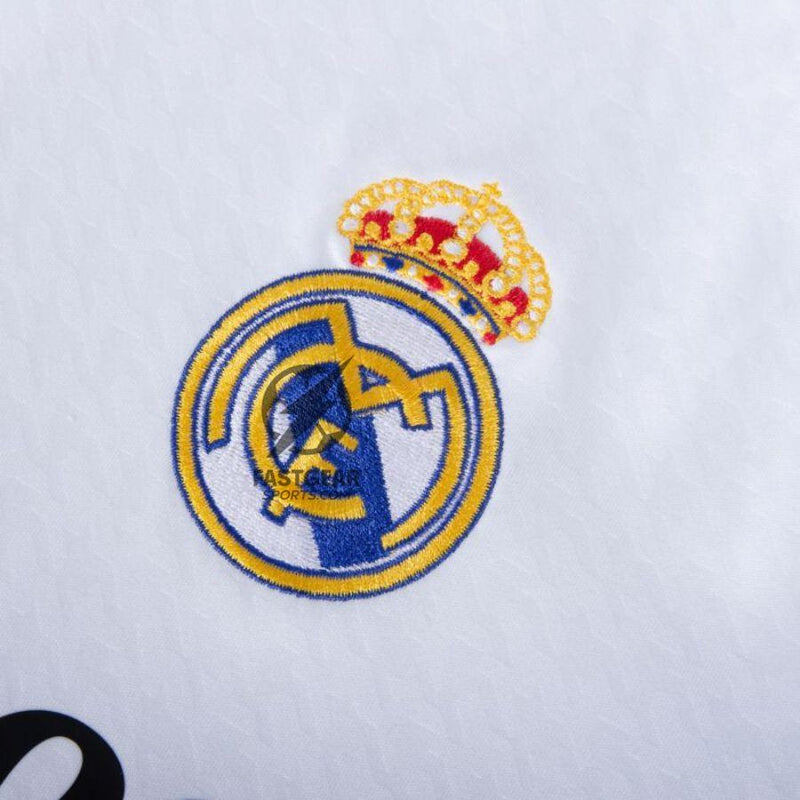 Real Madrid Mbappé 9 Home Fan Jersey 2024/25 Patches UCL UEFA Foundation (Official Printing)