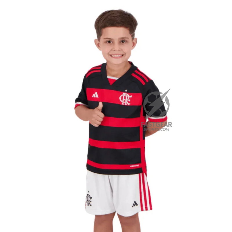 Kids KIT Flamengo Home Jersey 2024/25