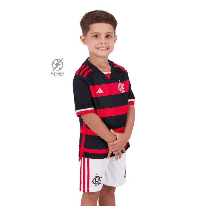 Kids KIT Flamengo Home Jersey 2024/25