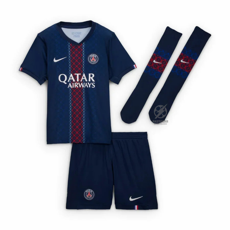 Kids Kit PSG Home Fan Jersey 2025/26