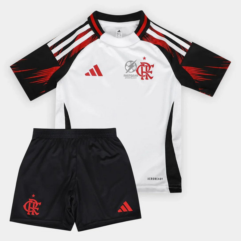 Kids Kit Flamengo Away Fan Jersey 2025/26