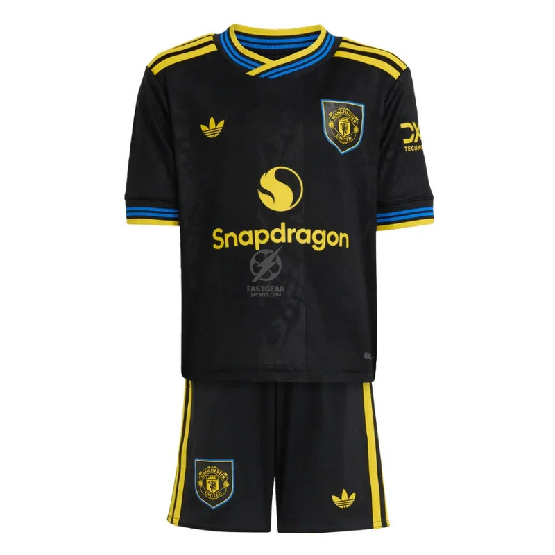 Kids Kit Manchester United Third Fan Jersey 2025/26