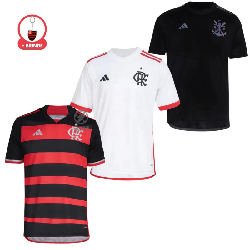 Kit 3 Jersey Flamengo Home, Away e Third 2024/25