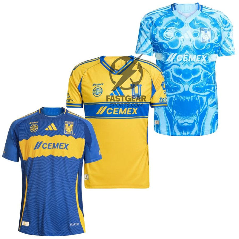 Tigres UANL Fan Jersey Home, Away y Third 2025/26 - Kit 3 Fan Jersey