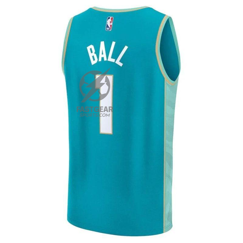 LaMelo Ball Charlotte Hornets Fanatics Branded unisex 23/24 Fast Break NBA Jersey - Teal - City Edition