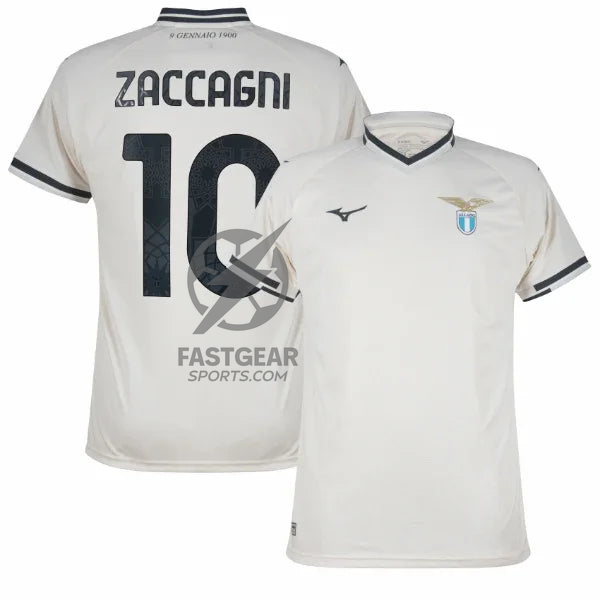 Lazio Away Zaccagni 10 Fan Jersey 2025/26 Official Printing
