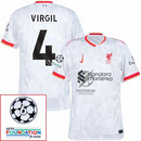 Liverpool Away 2024/25 Patches UCL UEFA Foundation (Official Printing)
