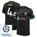Liverpool Away 2024/25 Patches UCL UEFA Foundation (Official Printing)