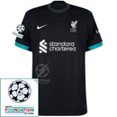 Liverpool Away 2024/25 Patches UCL UEFA Foundation (Official Printing)