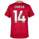Liverpool Chiesa 14 Home 2024/25 Patches UCL UEFA Foundation (Official Printing)