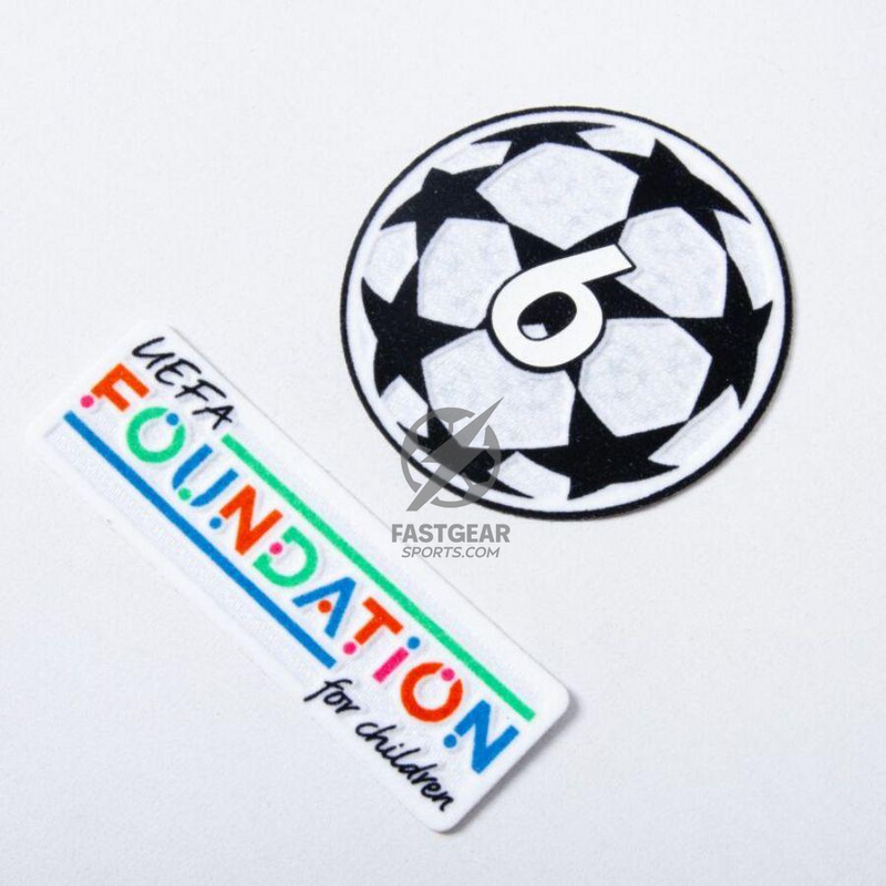 Liverpool Darwin 9 Home 2024/25 Patches UCL UEFA Foundation (Official Printing)