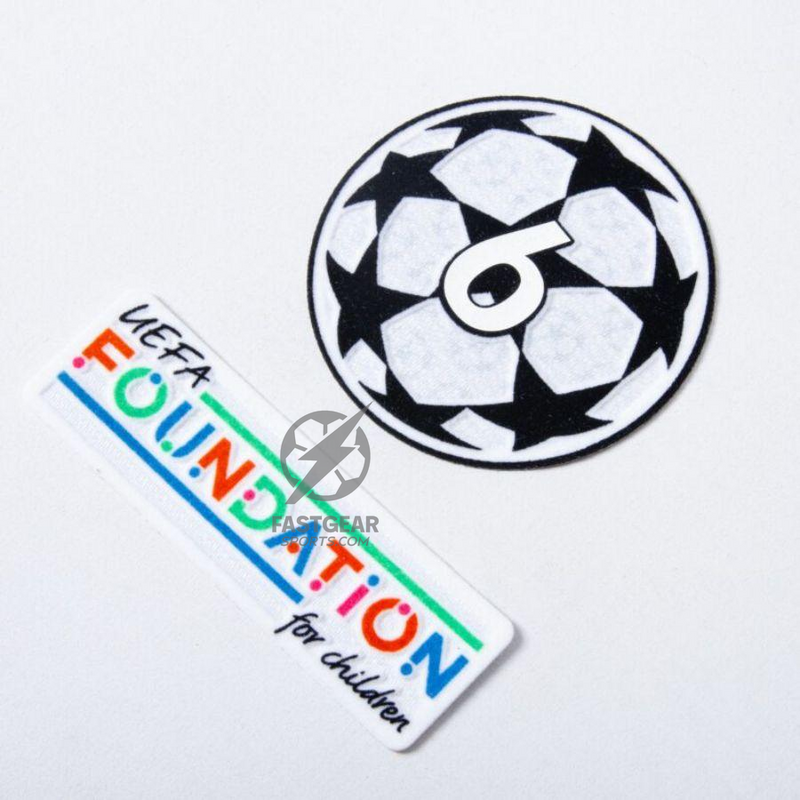 Liverpool Gakpo 18 Home 2024/25 Patches UCL UEFA Foundation (Official Printing)