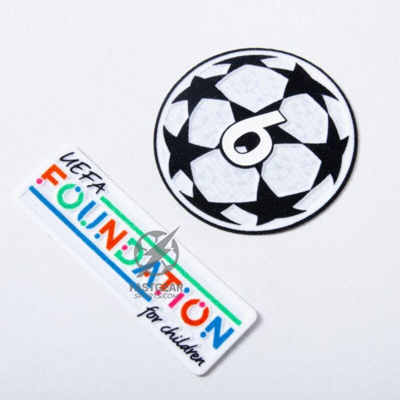 Liverpool Home 2024/25 Patches UCL UEFA Foundation (Official Printing)