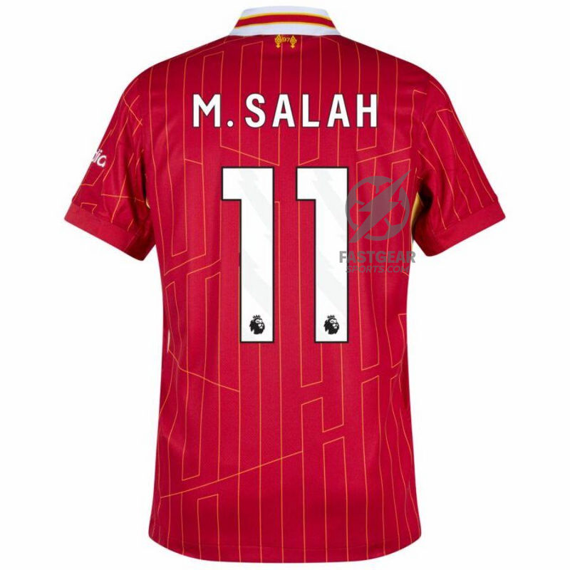 Liverpool Home 2024/25 Patches UCL UEFA Foundation (Official Printing)