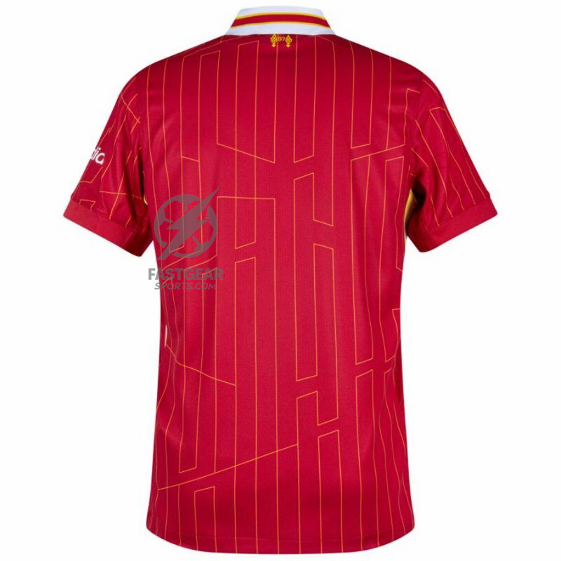 Liverpool Home 2024/25 Patches UCL UEFA Foundation (Official Printing)