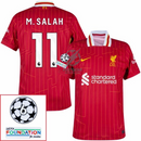 Liverpool Home 2024/25 Patches UCL UEFA Foundation (Official Printing)