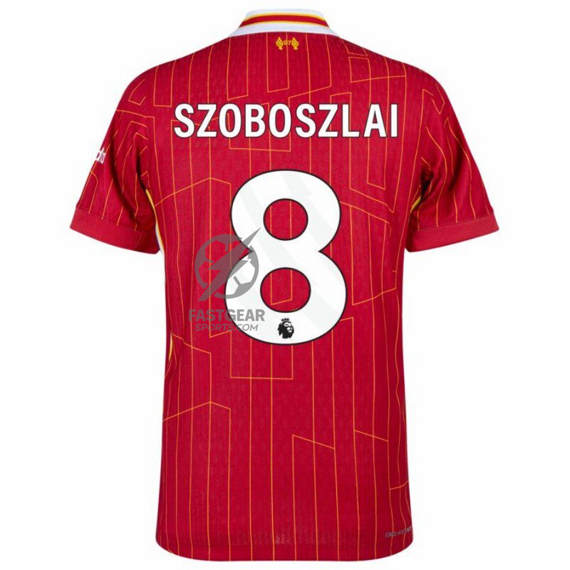 Liverpool Home 2024/25 Patches UCL UEFA Foundation (Official Printing)