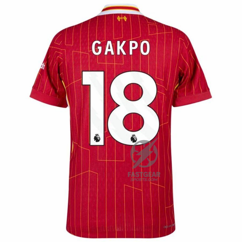 Liverpool Home 2024/25 Patches UCL UEFA Foundation (Official Printing)