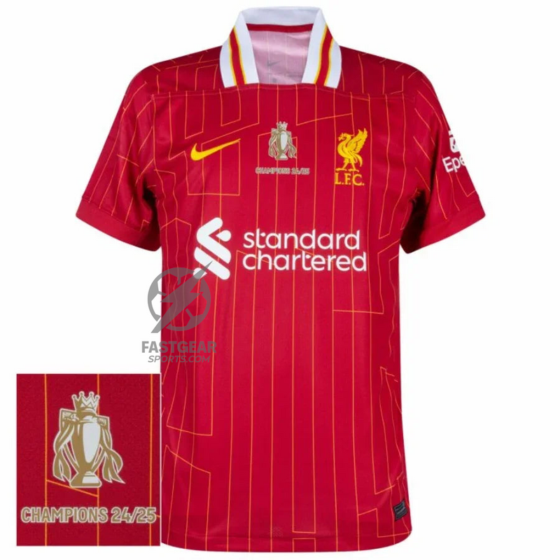 Liverpool Home Fan Jersey 2025/26 Trophy Print