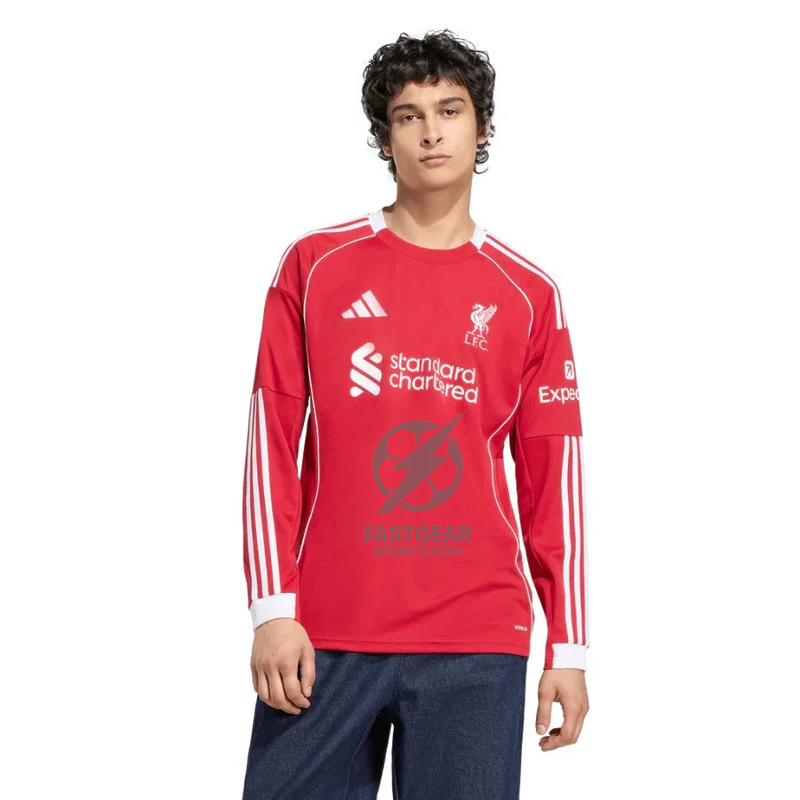 Liverpool Home Long Sleeve Fan Jersey 2025/26