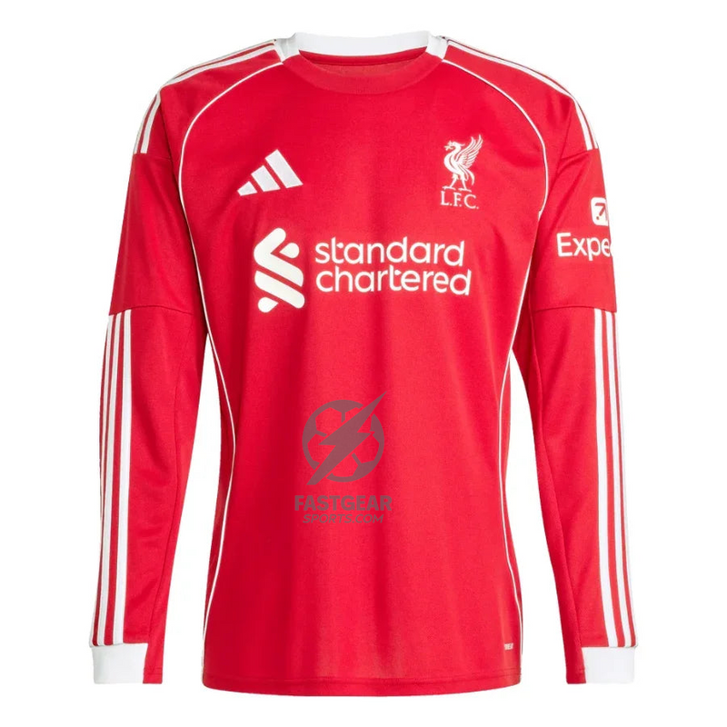 Liverpool Home Long Sleeve Fan Jersey 2025/26