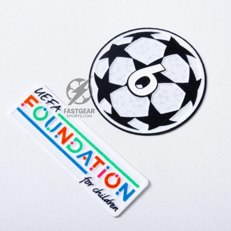 Liverpool Virgil 4 Home 2024/25 Patches UCL UEFA Foundation (Official Printing)