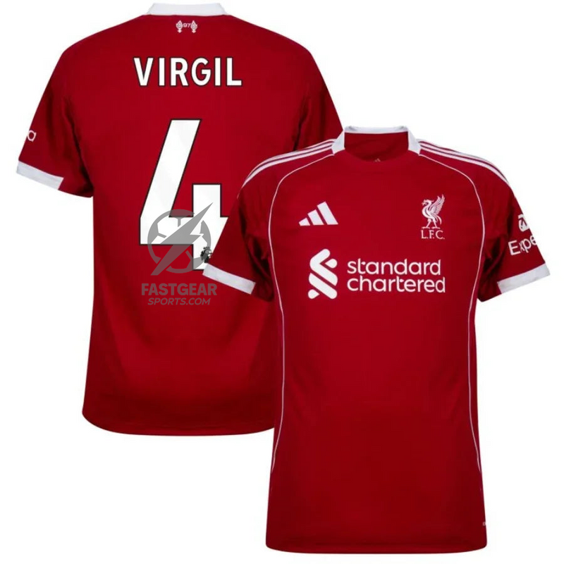 Liverpool Virgil 4 Home Fan Jersey 2025/26