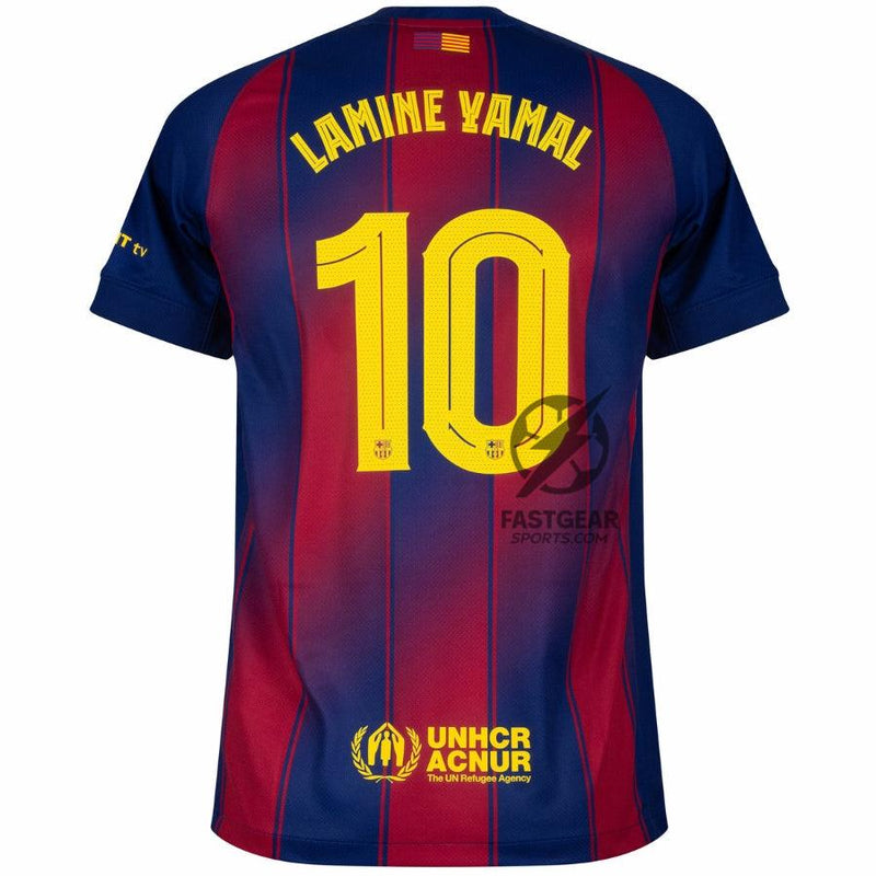 Barcelona Lamine Yamal 10 Home Fan Jersey 2025/26