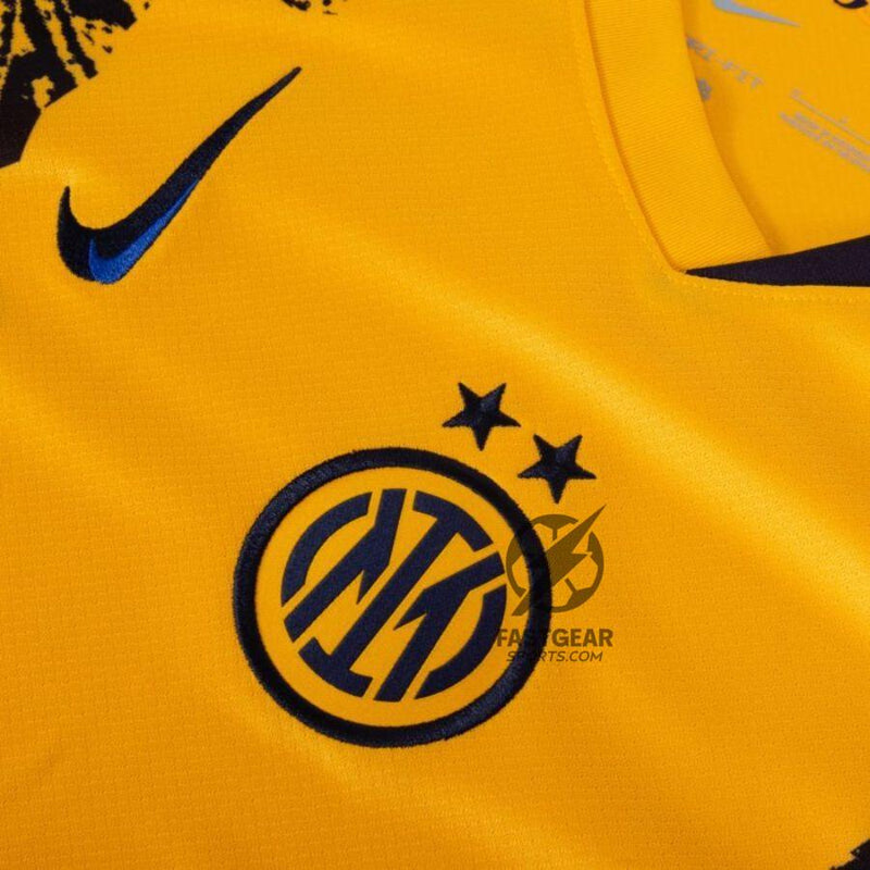 Inter Milan Lautaro 10 Third 2024/25 Patches UCL UEFA Foundation (Official Printing)