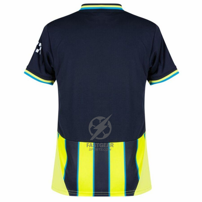 Manchester City Away 2024/25 Patches UCL UEFA Foundation (Official Printing)