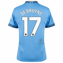 Manchester City De Bruyne 17 Home 2024/25 Patches UCL UEFA Foundation (Official Printing)