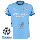 Manchester City De Haaland 9 Home 2024/25 Patches UCL UEFA Foundation (Official Printing)