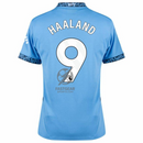 Manchester City De Haaland 9 Home 2024/25 Patches UCL UEFA Foundation (Official Printing)